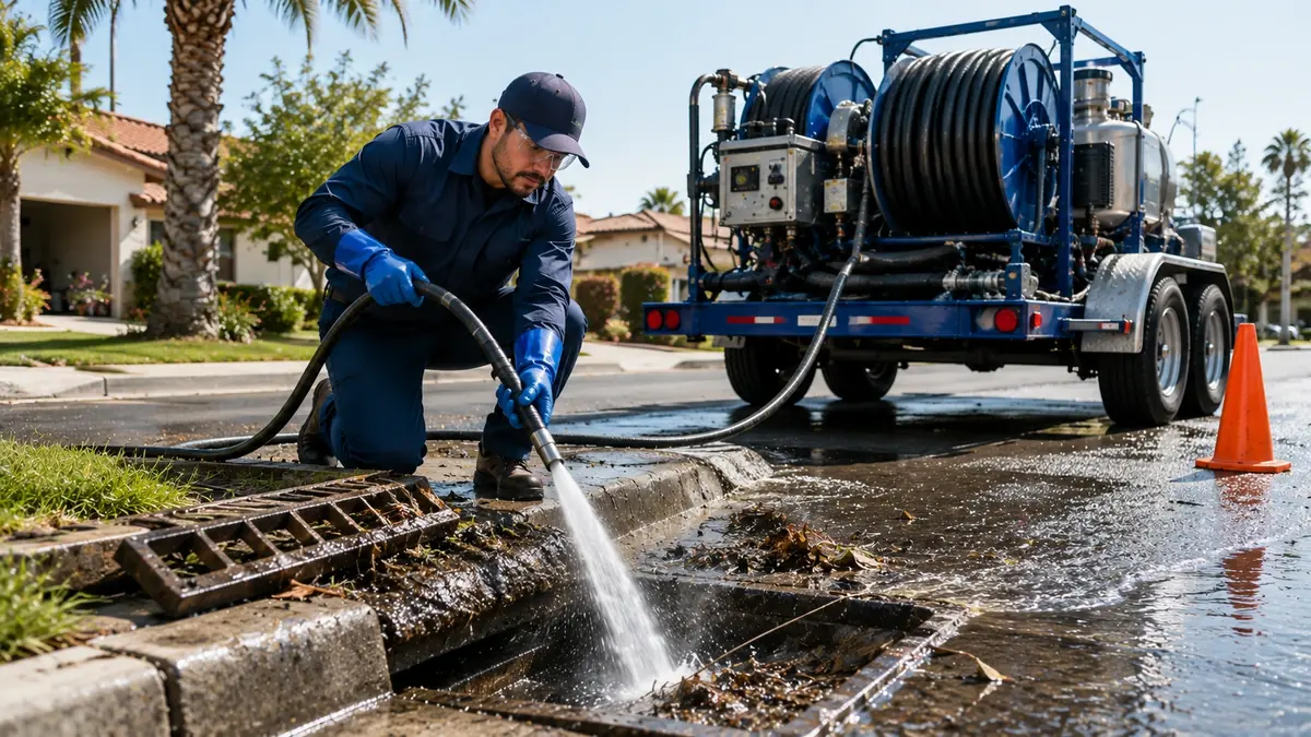Storm Drain Hydro Jet Cleaning in Twin Peaks