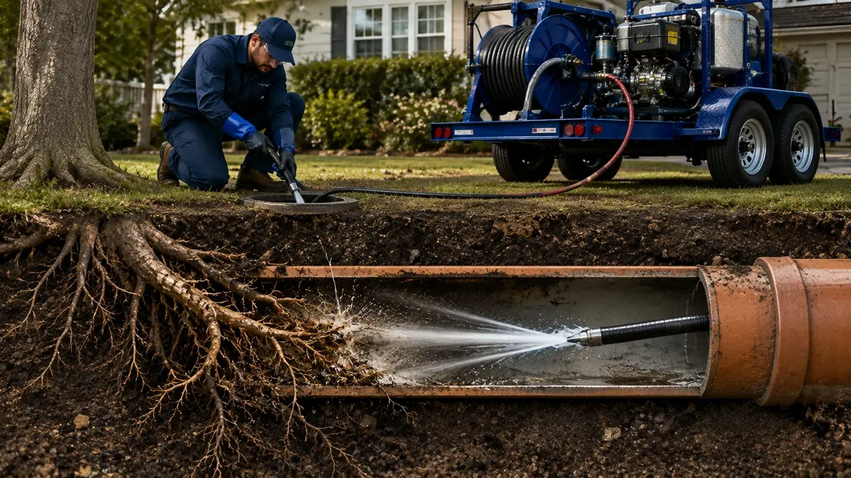 Tree Root Removal with Hydro Jetting in Twin Peaks